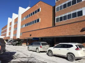 Facing layoffs, personal support workers protest outside Guelph General Hospital